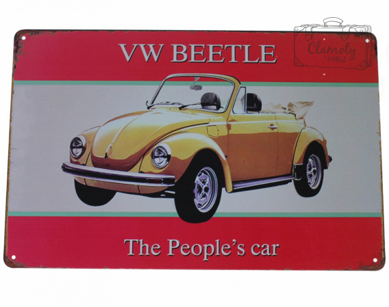 Tabliczka Ozdobna Blacha Beetle Retro Vintage 3719